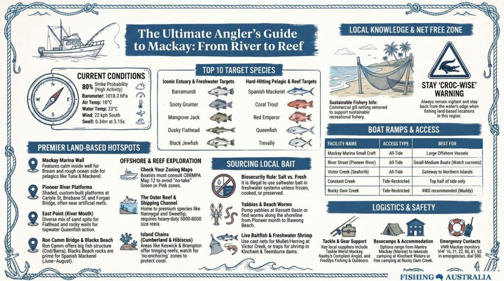 Mackay, QLD Tactical Radar Map