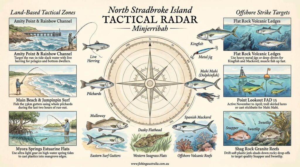 North Stradbroke Island, QLD Tactical Radar Map