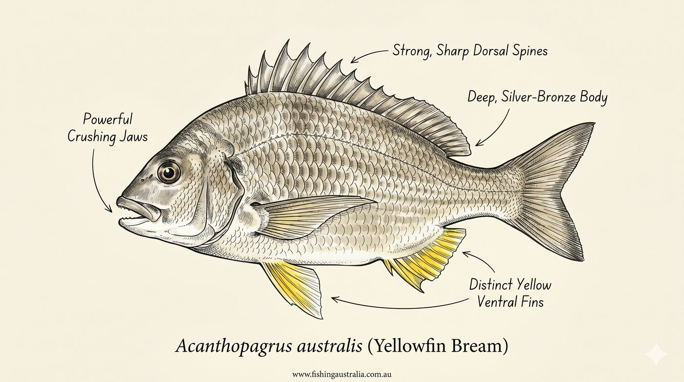 Yellowfin Bream (Acanthopagrus Australis) Fishing & Catch Limits